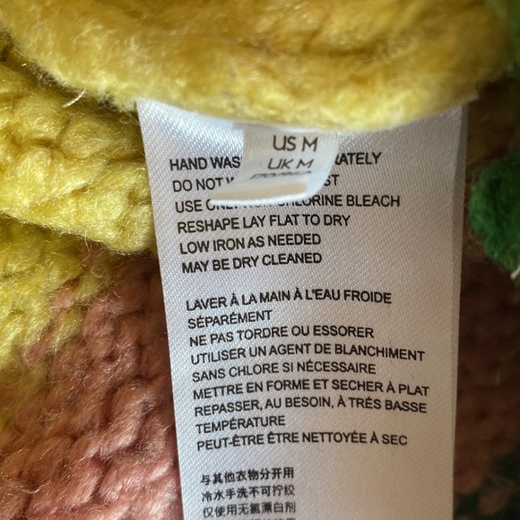 Anthropologie Gloria rainbow striped chunky knit turtleneck sweater. - Picture 6 of 10